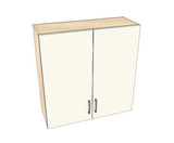 34" Wide x 36" High Wall Cabinet - Acrylic Doors