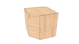 36"x36" Base Corner Cabinet - Acrylic Doors