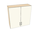 36" Wide x 36" High Wall Cabinet - Acrylic Doors