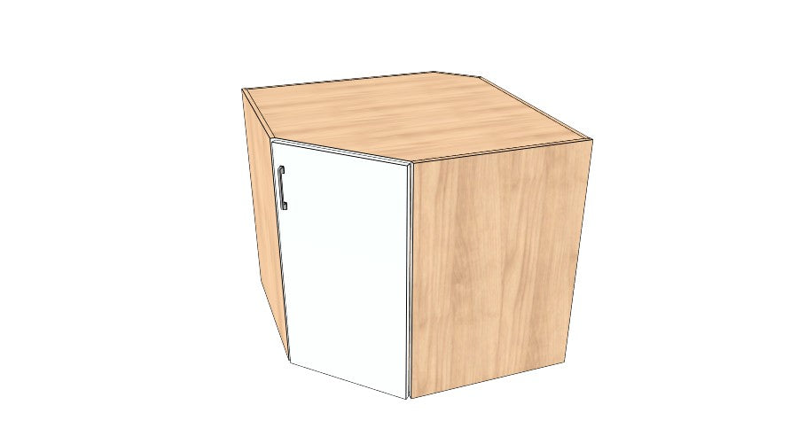 38"x38" Base Corner Cabinet - Acrylic Doors