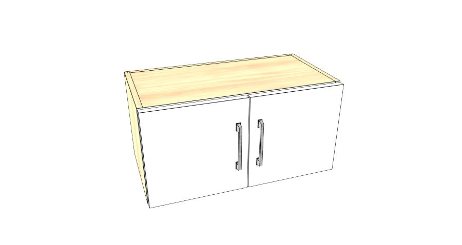 24" Wide x 12" High Stove Cabinet - Acrylic Doors