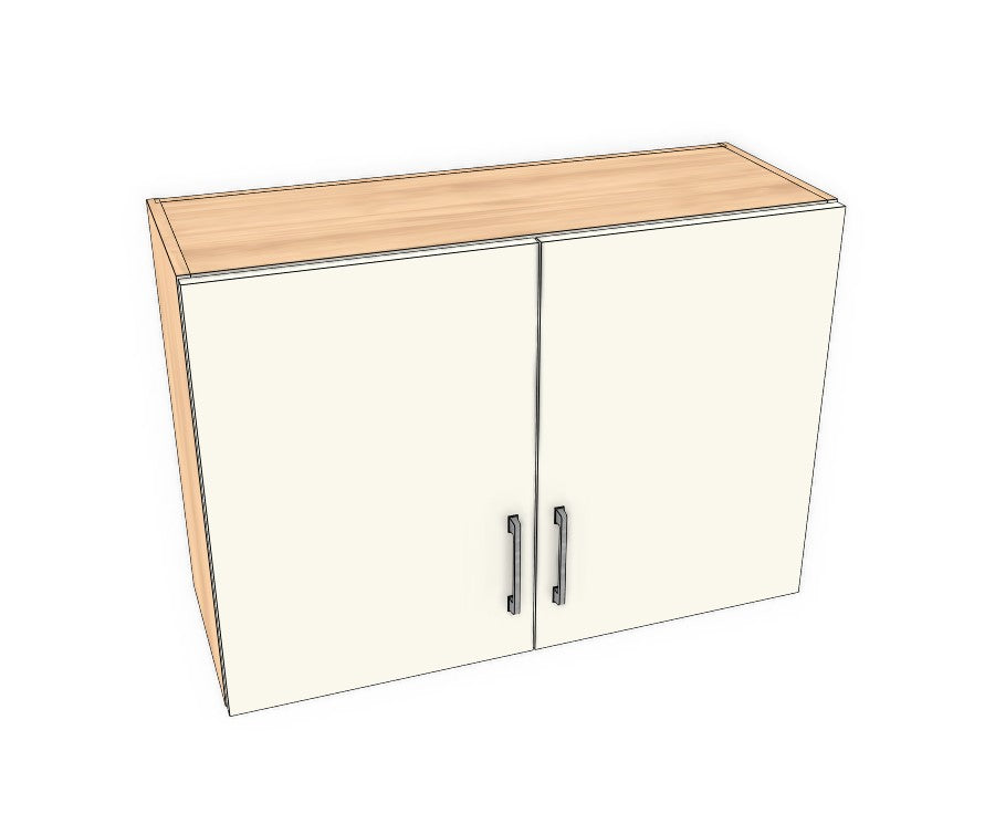 34" Wide x 24" High Wall Cabinet - Acrylic Doors