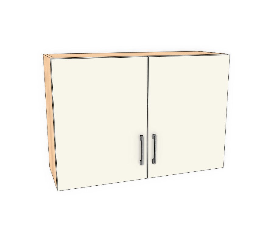 35" Wide x 24" High Wall Cabinet - Acrylic Doors