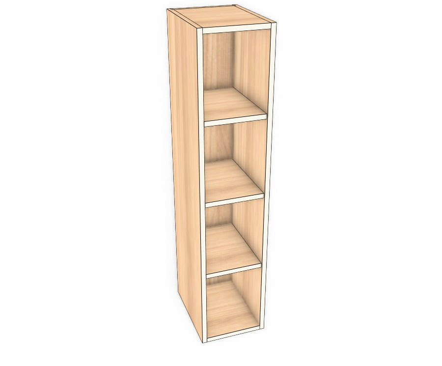 10" Wide x 42" High Wall Cabinet - Acrylic Doors