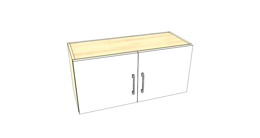 32" Wide x 15" High Stove Cabinet – Acrylic Doors