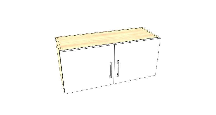 34" Wide x 15" High Stove Cabinet – Acrylic Doors
