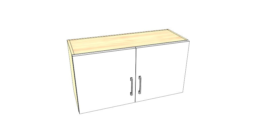 34" Wide x 18" High Stove Cabinet – Acrylic Doors
