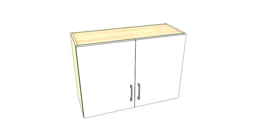 34" Wide x 24" High Stove Cabinet – Acrylic Doors