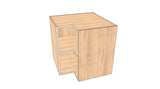 34"x34" Base Corner Cabinet - Acrylic Doors
