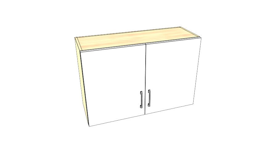 36" Wide x 24" High Stove Cabinet – Acrylic Doors