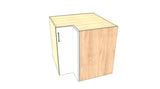 35"x35" Base Corner Cabinet - Acrylic Doors
