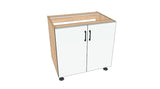 35" Sink Cabinet (No Back) - Acrylic Doors