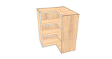 24"x 24" x  30" High Corner Wall Cabinet - Acrylic Doors