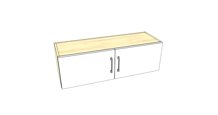 38" Wide x 12" High Stove Cabinet – Acrylic Doors