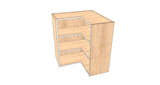 26"x 26" x 30" High Corner Wall Cabinet - Acrylic Doors