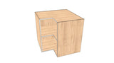 36"x36" Base Corner Cabinet - Acrylic Doors