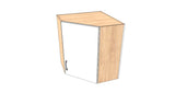 26"x 26" x 30" High Corner Wall Cabinet - Acrylic Doors