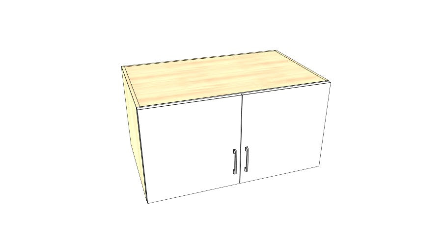 40" Wide x 21" High x 24" Deep Fridge Cabinet - Acrylic Doors